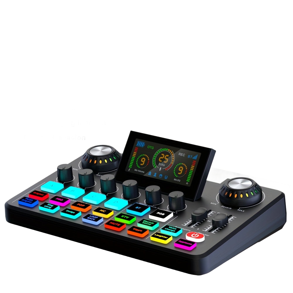 Image from NUOXIANGE F668 Professional Field Recording Studio Music Sound Card 3.5mm Microphone Mixer Sound Card, Suitable for Mobile PC Ramadan Mubarak - Copy