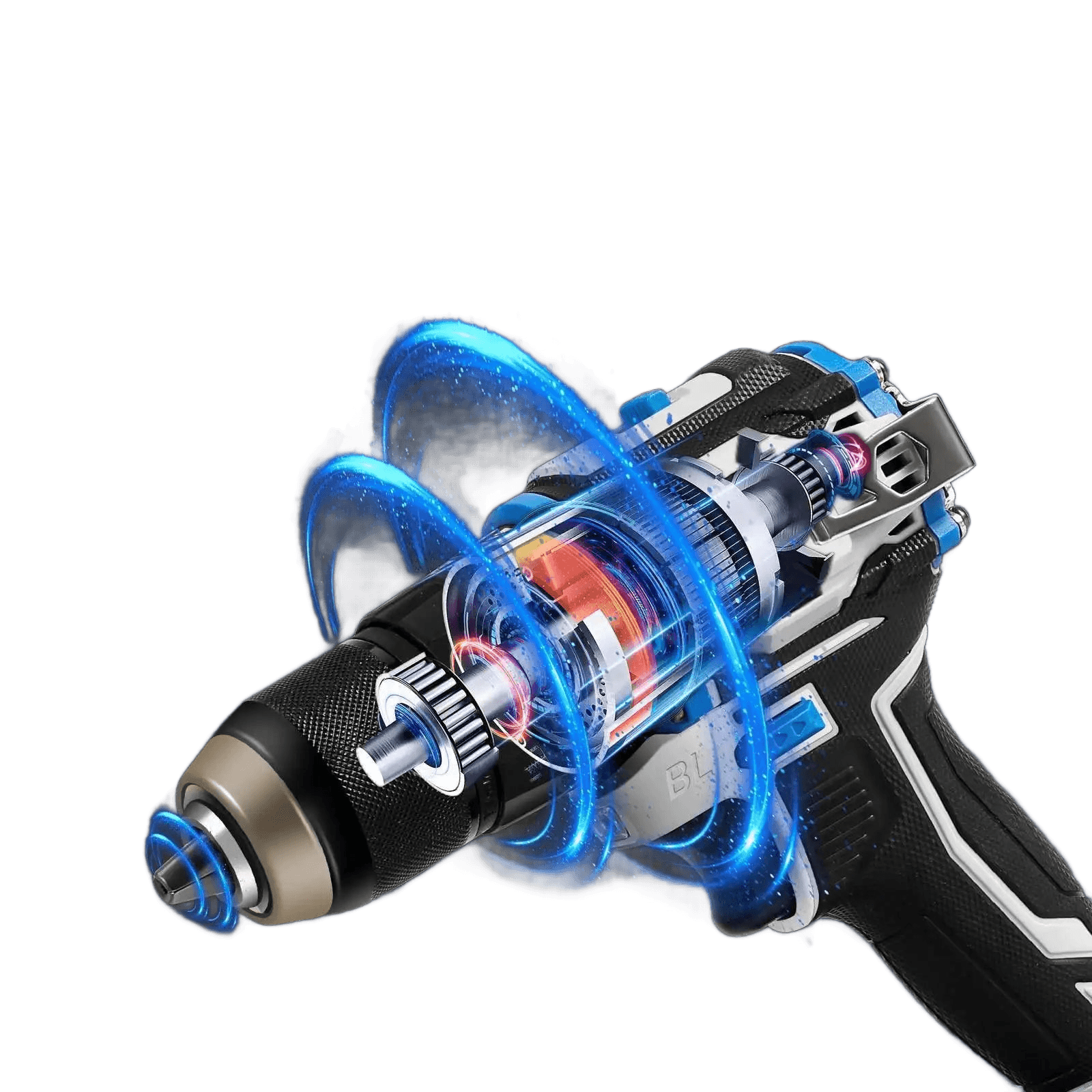 21V Brushless Cordless Drill Set Electric Screwdriver 25 + 1 - TKINGS