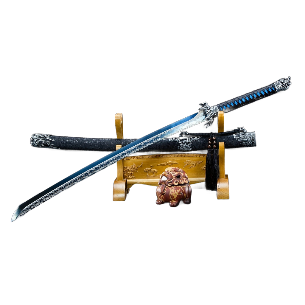 Image from [ Samurai Soul ] Made Of High-quality Stainless Steel And Finely Polished, The Samurai Sword Not Only Has Outstanding Toughness But Also Comes with An Exquisite Scabbard, Making It An Excellent Choice to Showcase The Spirit O - Copy
