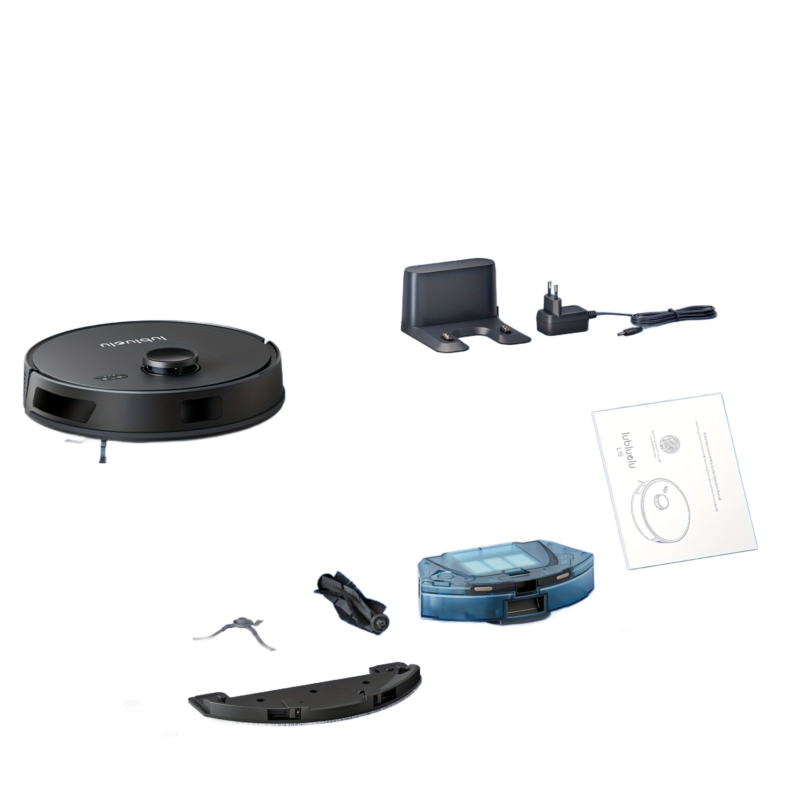 Image from Robot Vacuum And Mop Combo 6500Pa, Lubluelu L15 Robot Vacuum, Auto-Charging, 5 Maps, 30 No-go Zones, WiFi/App/Alexa, 3in 1 Robot Vacuum Cleaner for Pet Hair Carpet Hard Floor - Copy