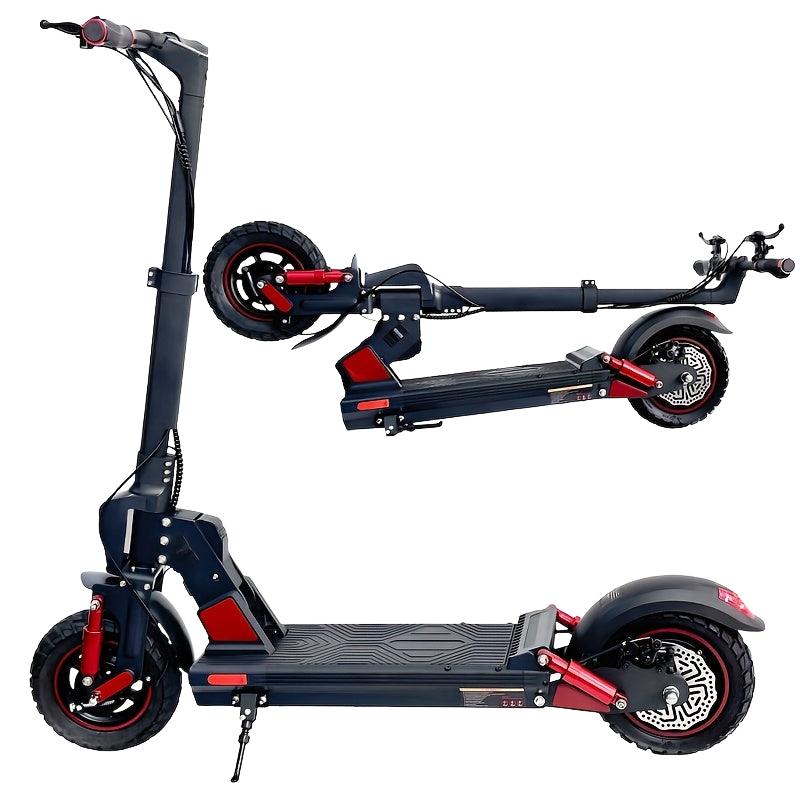 Image from Adult Electric Scooter, Output Current 2A, Output Voltage 54.6V, 500W Powerful Motor, 34-43 Km Range, 120 Kg Maximum Load, Adjustable, Lightweight, 2 Wheel Commuter Scooter with Smooth Large Wheels - Folding Commuter Electric - Copy