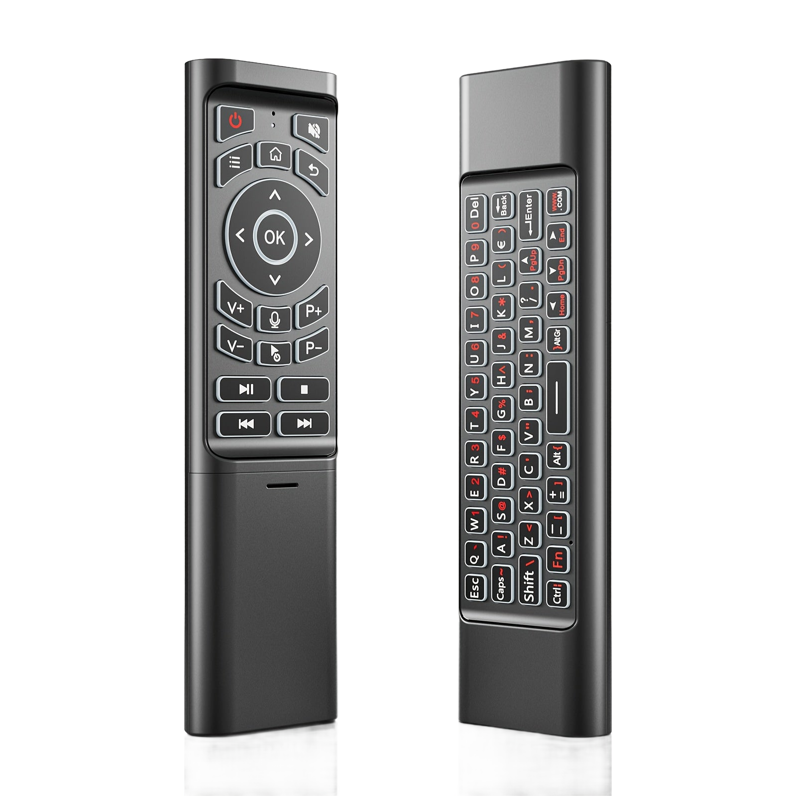Image from 2025 Upgraded Mini M3 Tri-Mode Wireless Keyboard Remote Control Set with Wireless + 2.4G Dual Channel | Cross-Screen Multi-Device Instant Switching | Voice Control & Smart Learning Function | Compatible with PC/Android TV/Ras - Copy