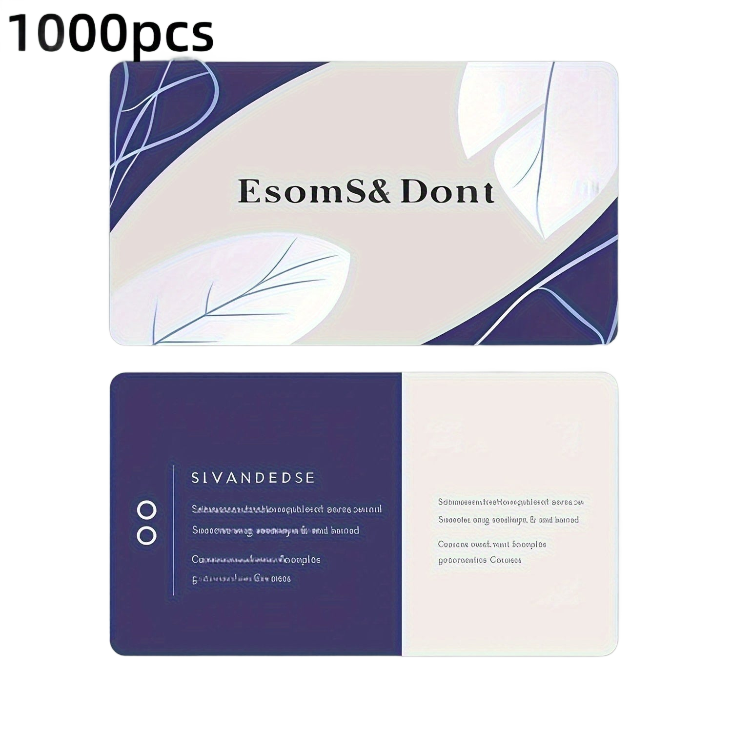 Image from 200/500/1000pcs Custom PVC Business Cards - Waterproof Scratch-Resistant Matte Finish, Rounded Corners, Professional Design for Branding, Networking & Studio Promotion, Business Cards for Companies, Branding Materials, Modern - Copy