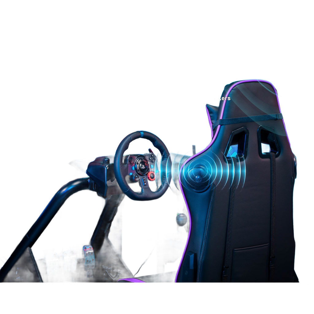 Image from Driving Simulator Cockpit, Racing Steering Wheel and Pedal Structure, Automotive Simulation Platform - Copy