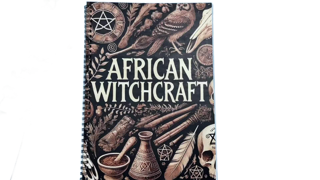 Image from African Witchcraft Magic Book: Mystical Rituals & Ancient Symbols with Traditional Herbalism, Candle Magic, and Rune Crafting Guide for Spiritual Practices, Witchy Crafts, and Magic Collection, African Witchcraft, Vintage Sty - Copy