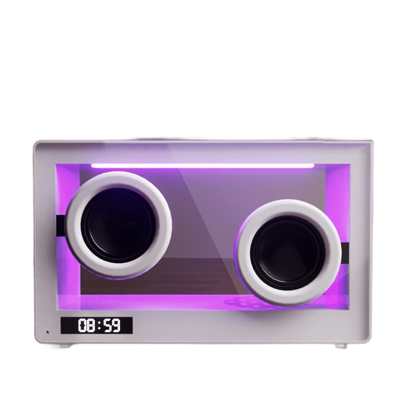 Controlled dual speakers, transparent glass 5.1 Wireless speaker - TKINGS