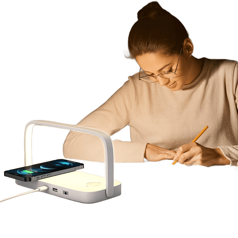 Wireless Charger 4-in-1 Charging Station with Desk Lamp Foldable - TKINGS