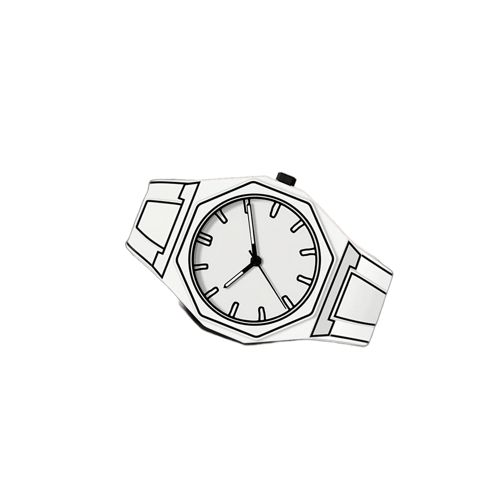 Preppy Style Men'S Watch - Quartz Movement, Silicone Band - TKINGS