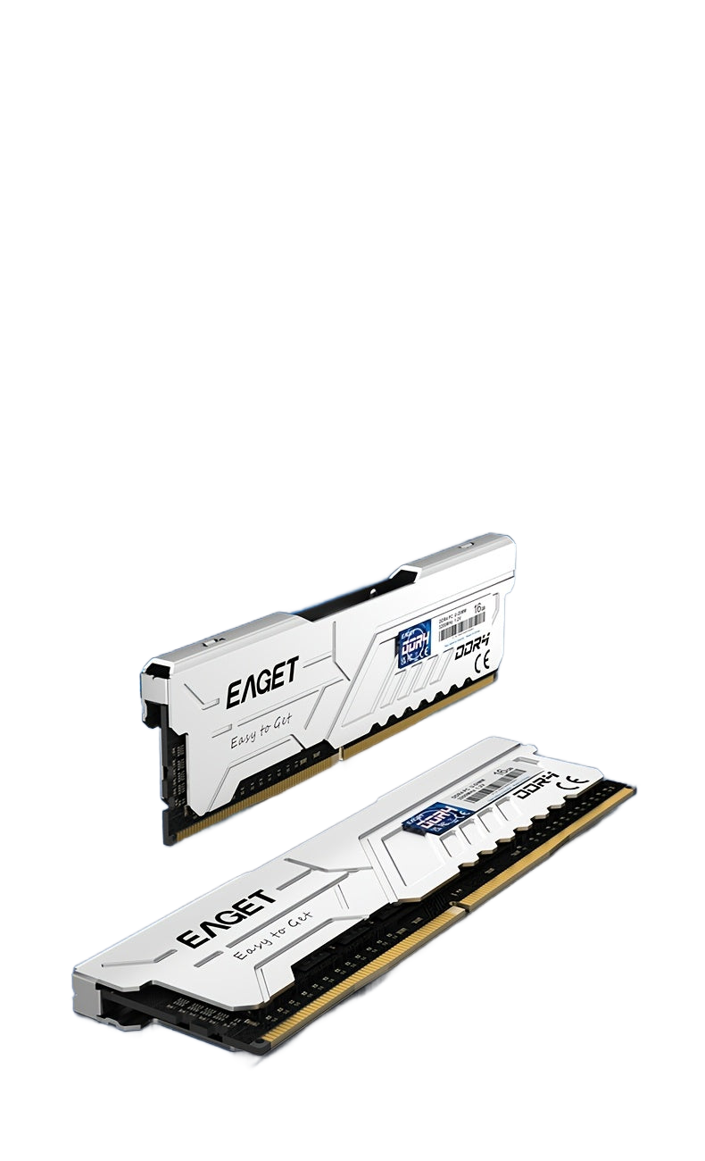 Image from EAGET DDR4 RAM Memory, 32GB Kit (2x16GB) /16GB Kit (2x8GB) Desktop Memory with Heatsink, 3200MHz High Performance Gaming Desktop Memory for AMD and Intel Desktop Gaming - Copy