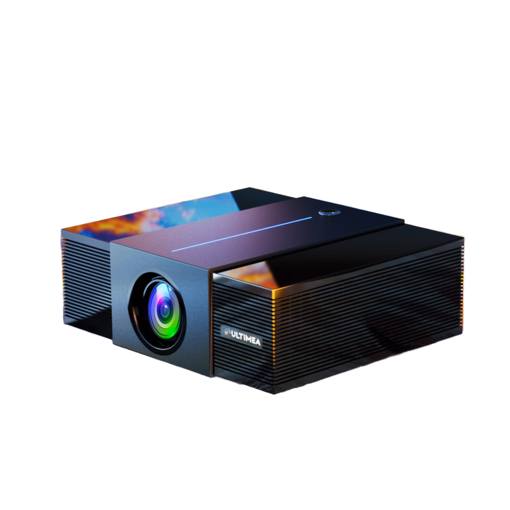 Image from ULTIMEA 4K Decoding Projector, Native 1080P, 700/900 ANSI, Auto Focus & Obstacle Avoidance, 6D Keystone, HDR10, WiFi Wireless, Home Cinema Smart Projector - Copy