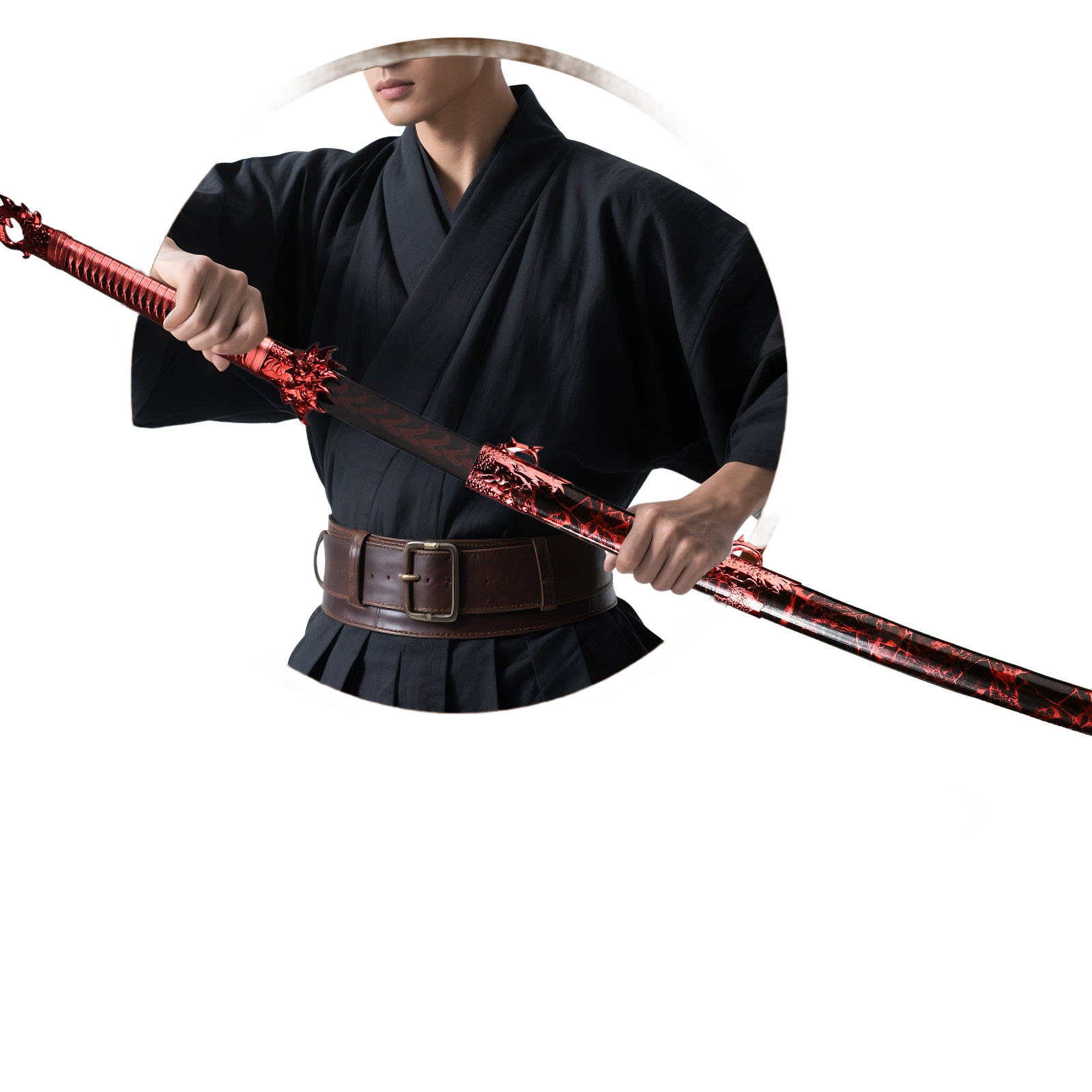 Image from Martial Arts Sword, Dragon Pattern Detail, Collection Favorite, Performance Prop, Costume Accessory, Decorative Item, Suitable as a Gift for Fathers or Boyfriends, Men'S Gift Recommended - Copy