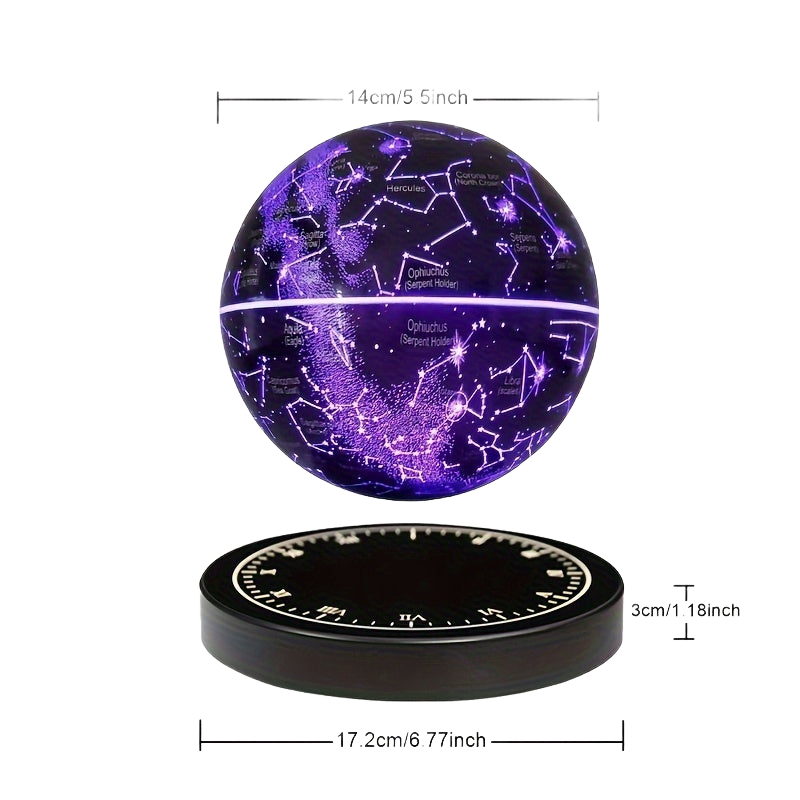 Image from 1 Pc Floating Light Globe Anti-Gravity Black Technology Magnetic Levitation Night Light Constellation Ball Unique Office Star Globe Table Lamp Creative LED Starlight Ball Gifts For Christmas - Copy