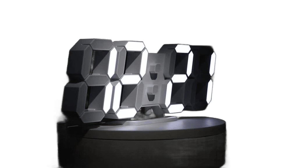 Digital LED Wall Clock with Remote Control - USB Powered - TKINGS
