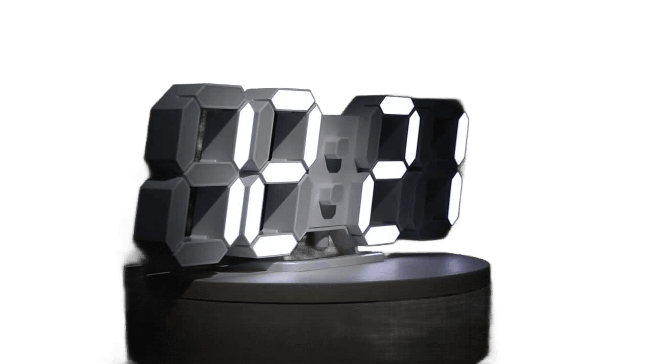Digital LED Wall Clock with Remote Control - USB Powered - TKINGS