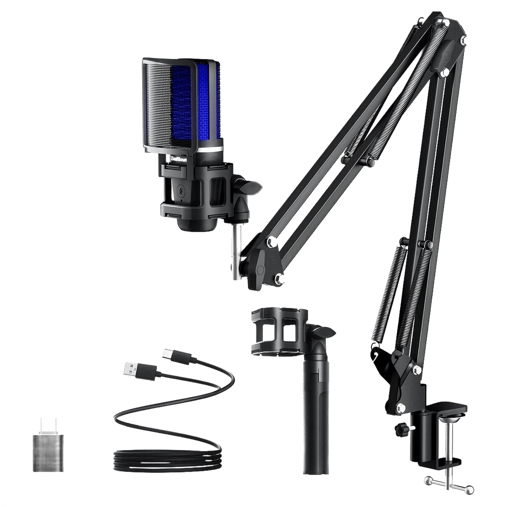 Professional USB Gaming Microphone Kit, Podcast Condenser Mic - TKINGS