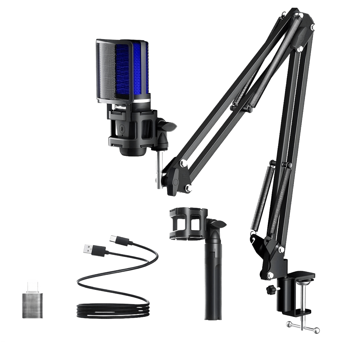 Professional USB Gaming Microphone Kit, Podcast Condenser Mic - TKINGS