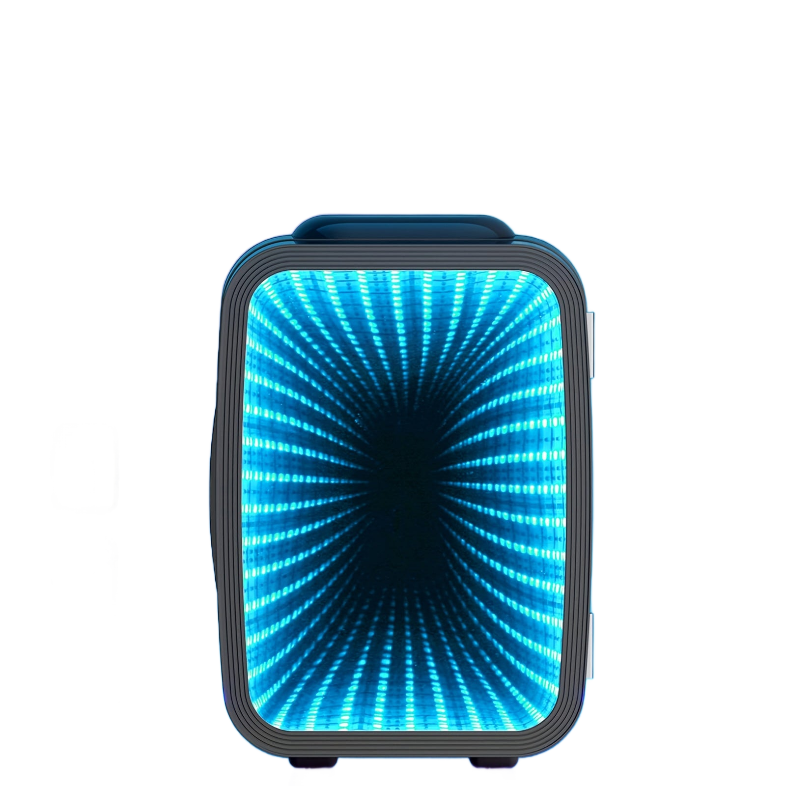 Image from AISUTHA Adjustable Mini Refrigerator with LED Lights, 4L Capacity, Semiconductor Cooling, External Ice Dispenser, 1 Door, Glossy Finish, Plug Powered, Ideal for Bedroom, Office, Game Room, Car - Holiday Gift, Mini Refrigerato - Copy