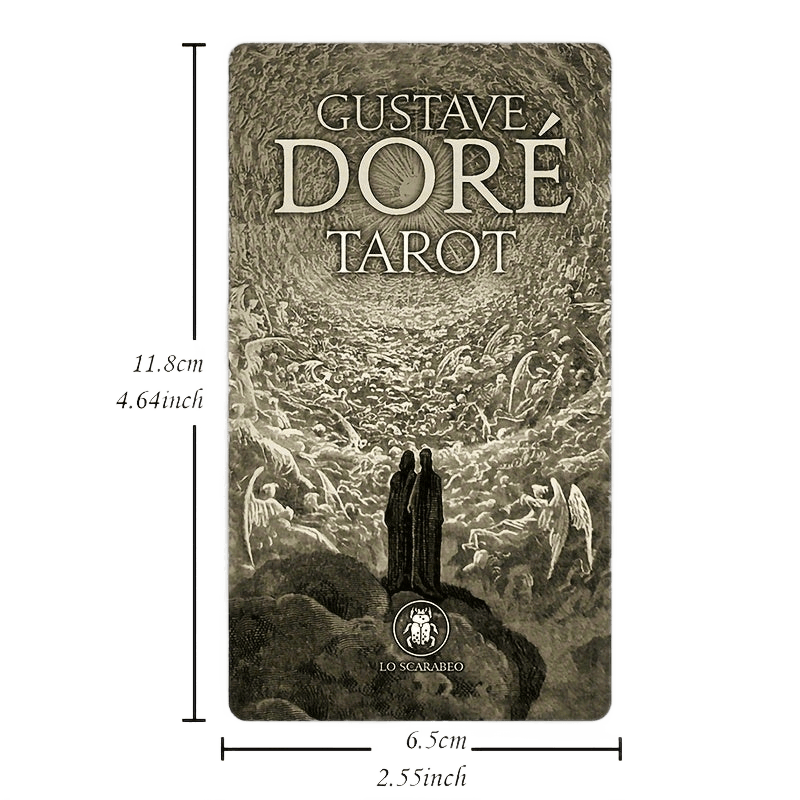 Ancien Gustave Dore Tarot 78-Card Set with Intuitive Guide Book & Fortune - TKINGS