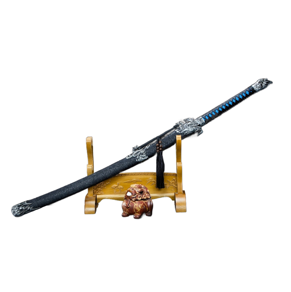 Image from [ Samurai Soul ] Made Of High-quality Stainless Steel And Finely Polished, The Samurai Sword Not Only Has Outstanding Toughness But Also Comes with An Exquisite Scabbard, Making It An Excellent Choice to Showcase The Spirit O - Copy