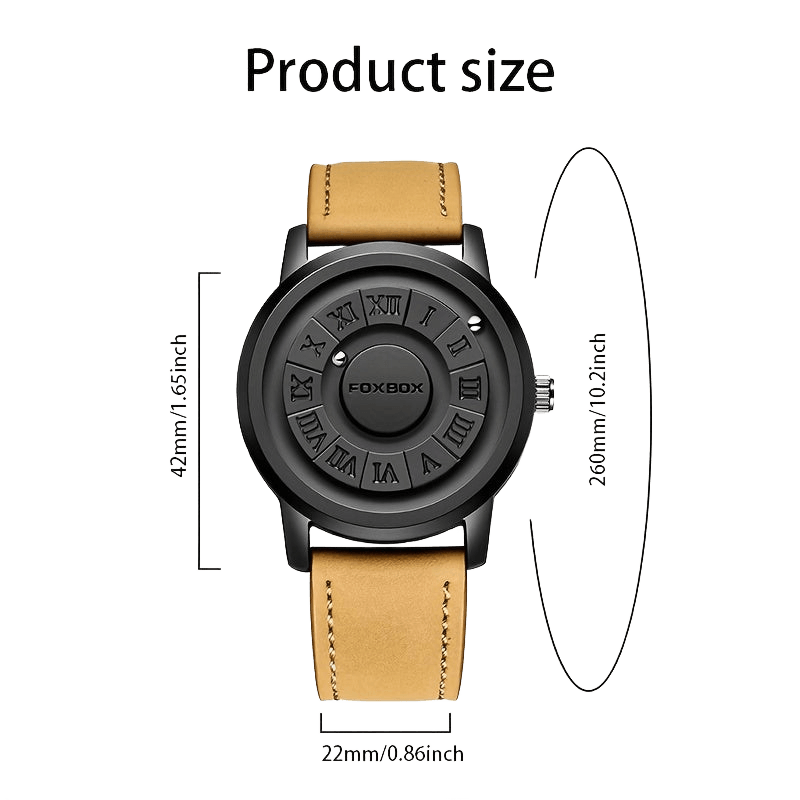 Magnetic Levitation Quartz Watch with Roman Numerals - TKINGS
