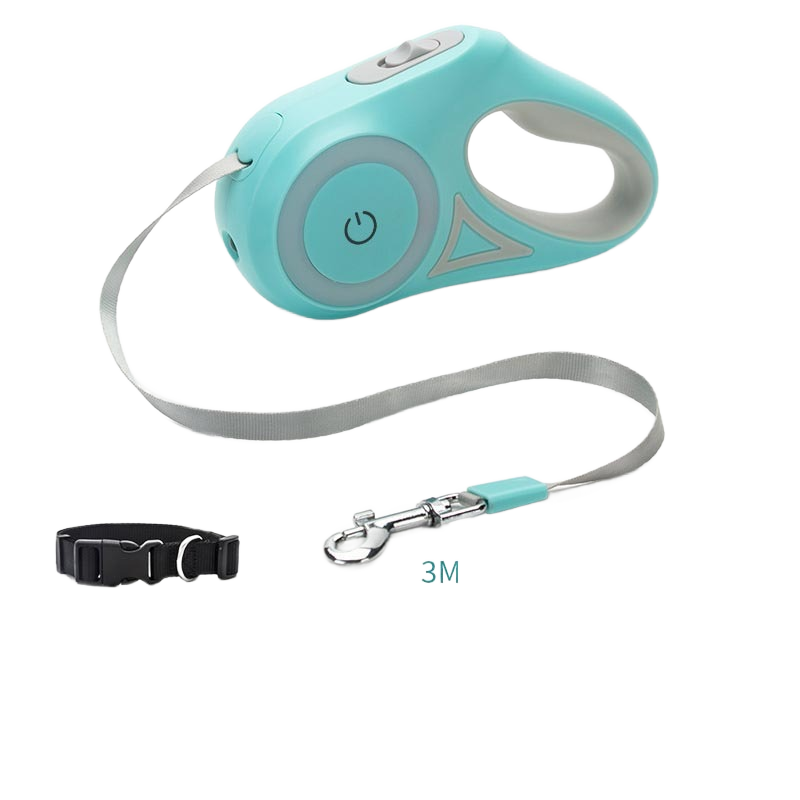 Image from Dog Leash Retractable Leash And Dog Collar Spotlight Automatic Pet Dog Cat Traction Rope For Small Medium Dogs Pet Product - Copy