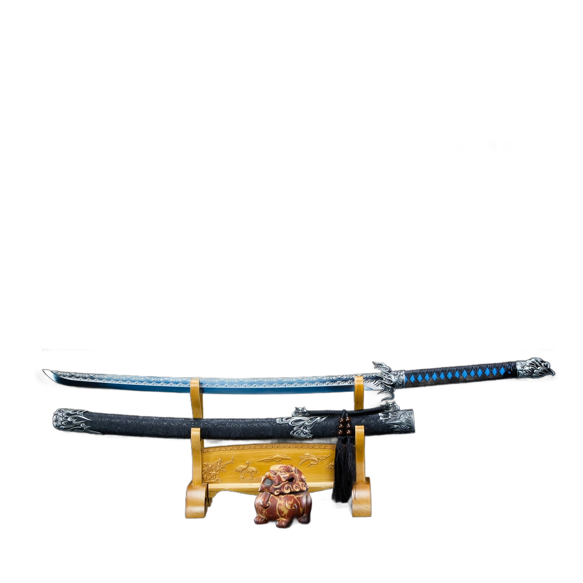 Image from [ Samurai Soul ] Made Of High-quality Stainless Steel And Finely Polished, The Samurai Sword Not Only Has Outstanding Toughness But Also Comes with An Exquisite Scabbard, Making It An Excellent Choice to Showcase The Spirit O - Copy