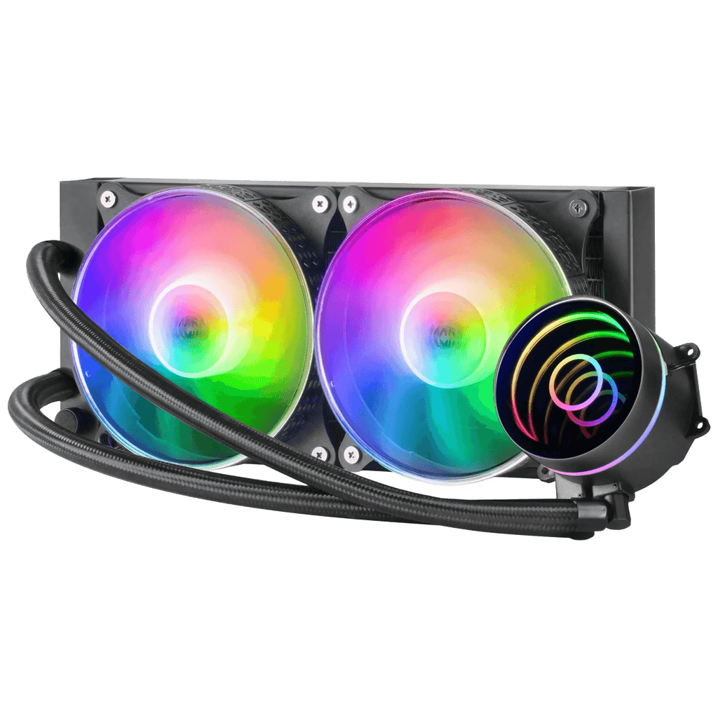 Mars gaming ml-one240, liquid cpu cooling, tdp 400w 2 frgb fans - TKINGS