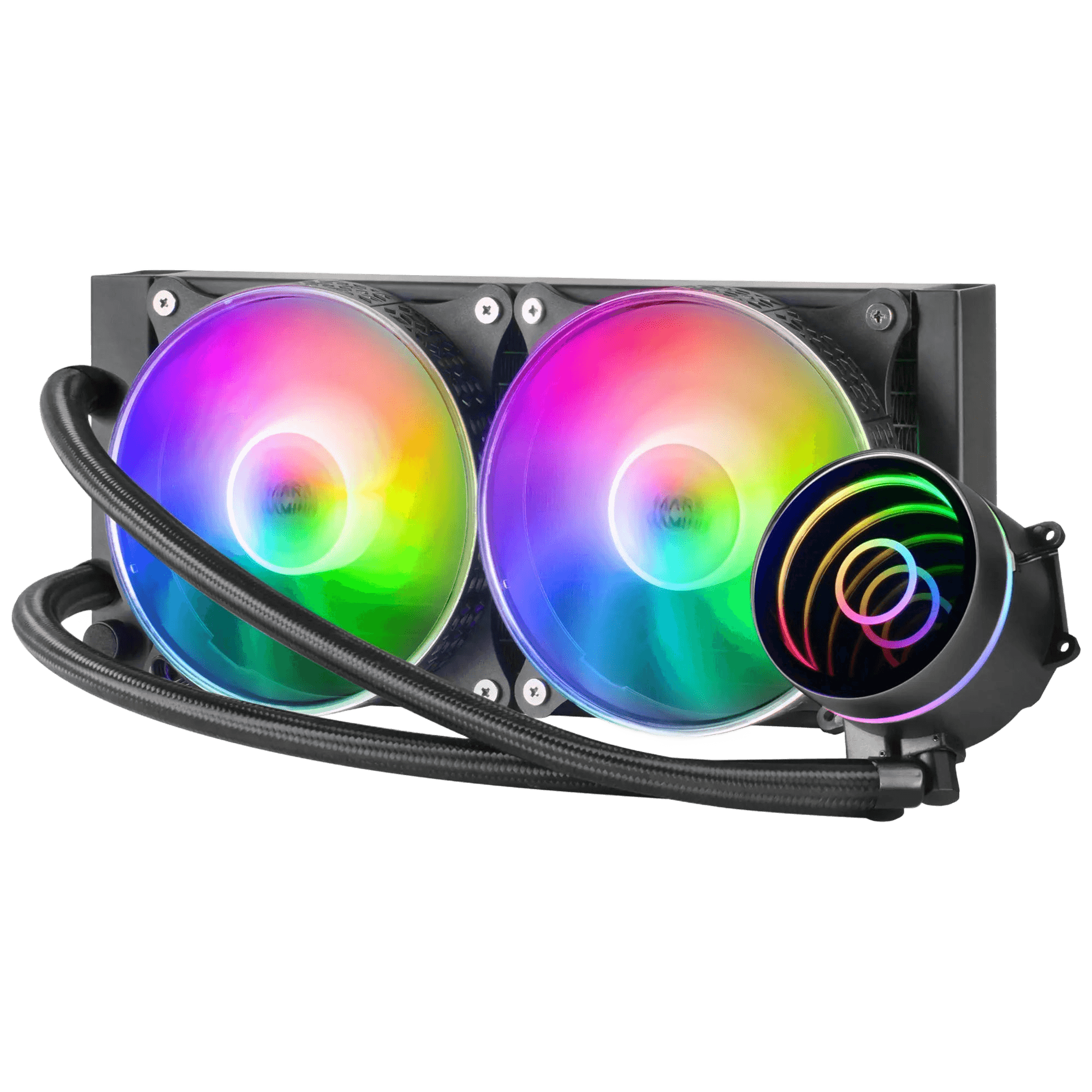 Mars gaming ml-one240, liquid cpu cooling, tdp 400w 2 frgb fans - TKINGS