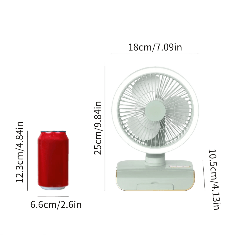 Smart Desktop Fan That Also Functions As a Desk Lamp - TKINGS