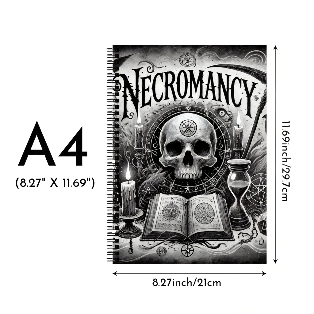 Image from The Book of Necromancy Explores The Mysteries of Shadows And Soul Energy, Featuring Ritual Guides, Spell Records, And Meditation Practices, Providing Comprehensive Guidance for Spiritual Practices, a Perfect Gift for Hallowee - Copy