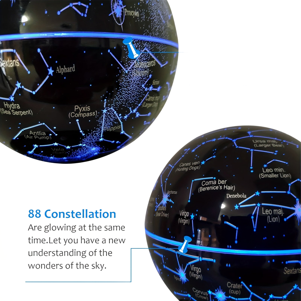 Image from 1 Pc Floating Light Globe Anti-Gravity Black Technology Magnetic Levitation Night Light Constellation Ball Unique Office Star Globe Table Lamp Creative LED Starlight Ball Gifts For Christmas - Copy