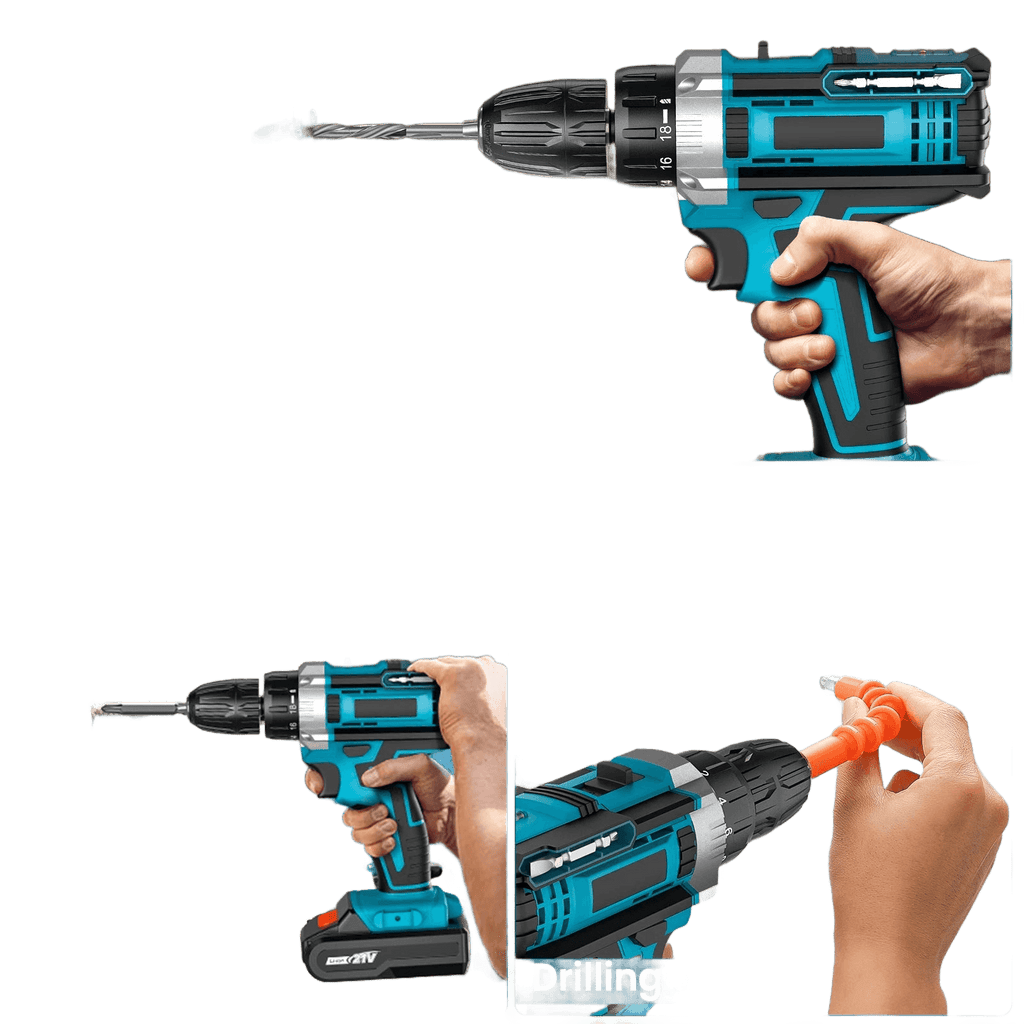 Cordless Impact Screwdriver Handheld Drill Power Tool 32 Torque - TKINGS