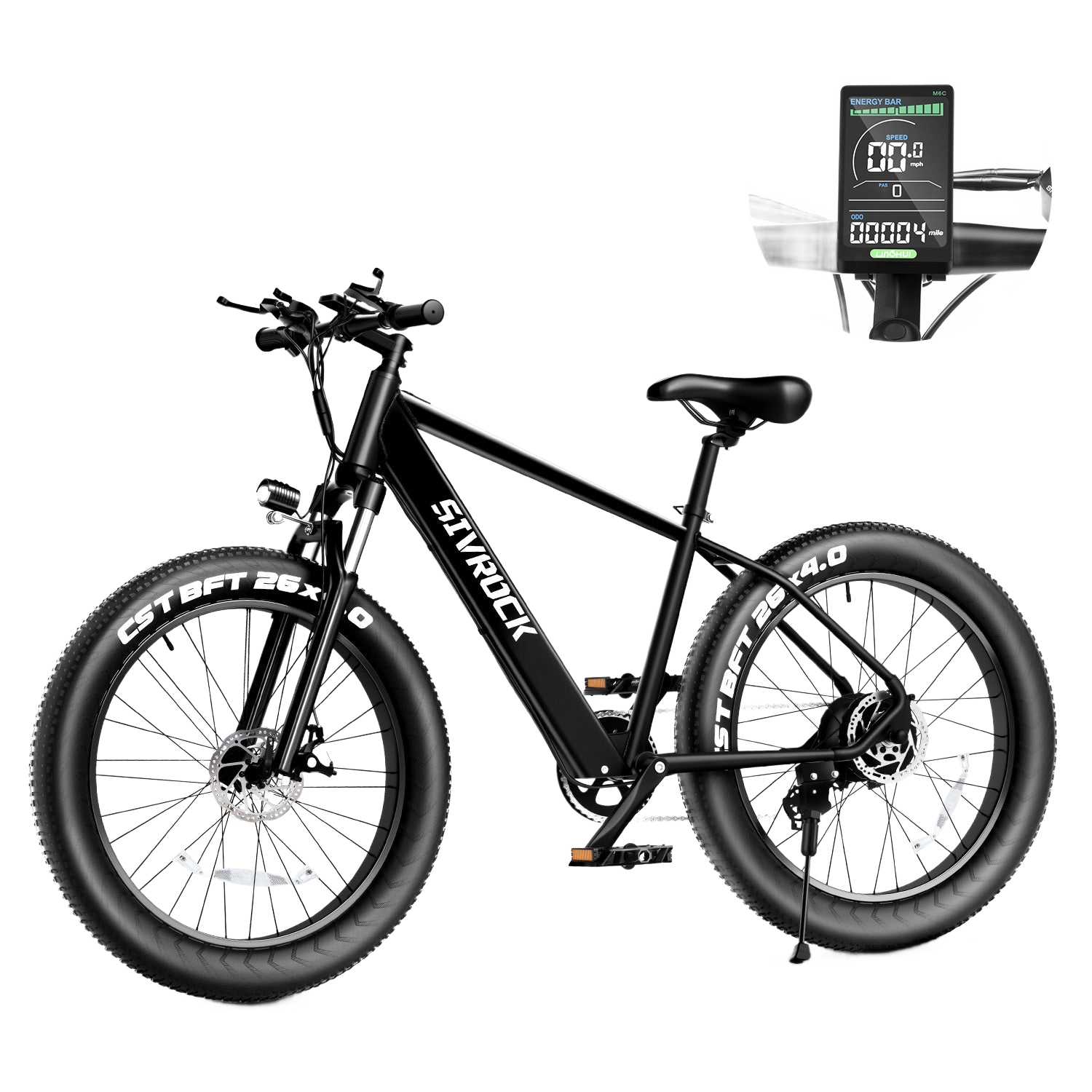 Image from Professional Electric Bike For Adults, 26 X 4.0 Inches Fat Tire Electric Mountain Bicycle, 1000W Motor 48V 15Ah Ebike For Trail Riding, Excursion And Commute, UL And GCC Certified - Copy