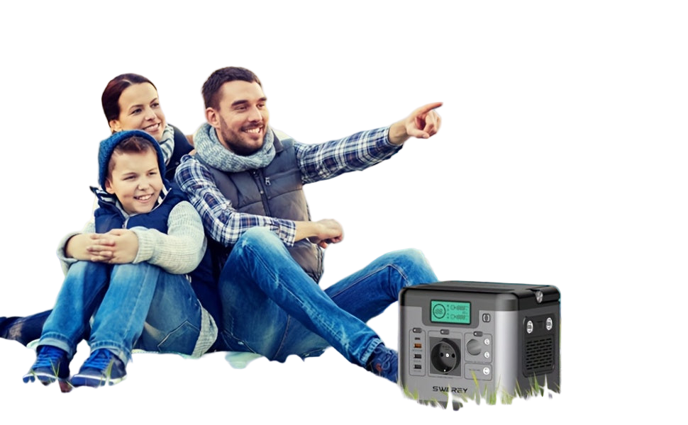 Image from SWAREY Portable Power Bank, Power Station 518 Wh, Solar Generator 500 W AC Output, 65 W USB-C Port, Power Generator Battery for Party, Travel, Camping, Motorhome, Emergency - Copy