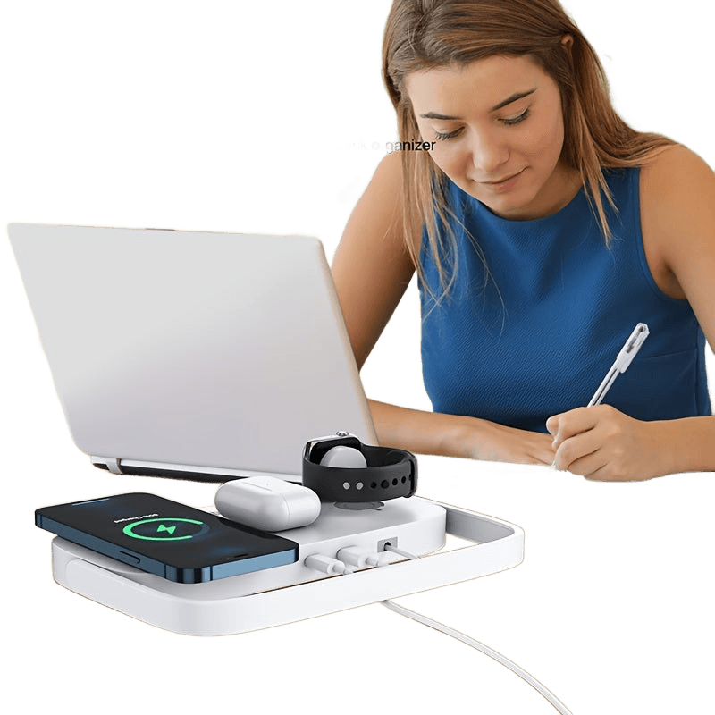 Wireless Charger 4-in-1 Charging Station with Desk Lamp Foldable - TKINGS