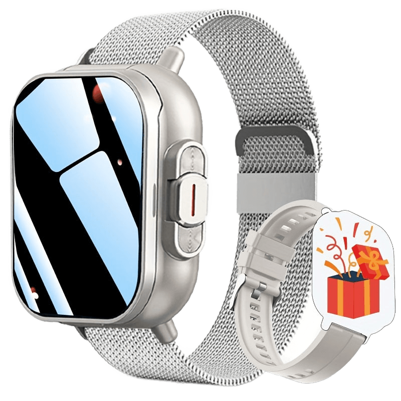 2-in-1 smart watch with Eardbuds sports fitness tracker - TKINGS