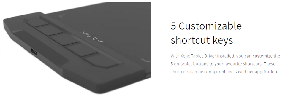 Image from 1pc XENX Drawing Tablet, ABS Material, 8192 Pressure Levels, 5080 LPI Pen Resolution, 266 PPS Reporting Rate, 2 Programmable Buttons, No Battery, Compatible with Mobile & Computer, Portable Design for Digital Art, Animation, - Copy