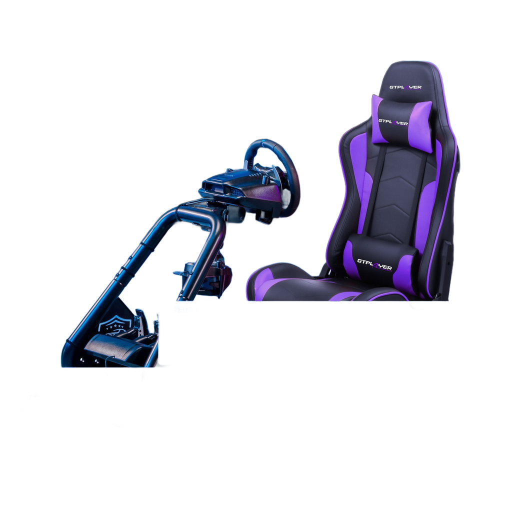 Image from Driving Simulator Cockpit, Racing Steering Wheel and Pedal Structure, Automotive Simulation Platform - Copy
