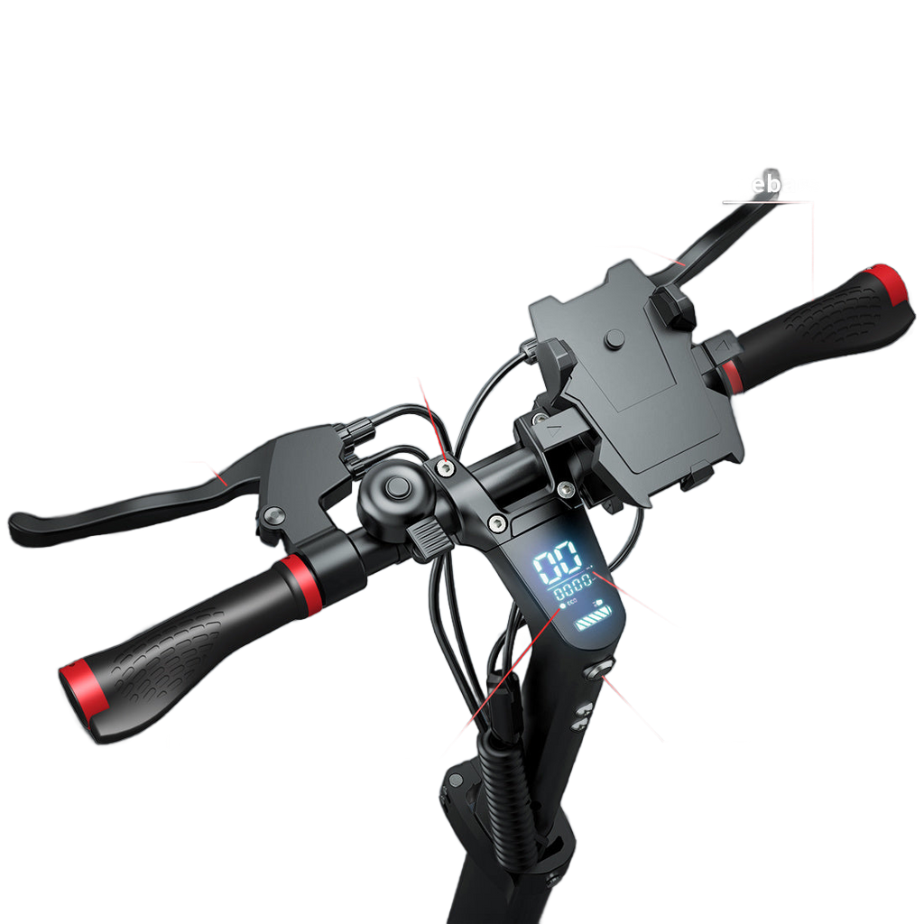 Image from Adult Electric Scooter, Output Current 2A, Output Voltage 54.6V, 500W Powerful Motor, 34-43 Km Range, 120 Kg Maximum Load, Adjustable, Lightweight, 2 Wheel Commuter Scooter with Smooth Large Wheels - Folding Commuter Electric - Copy