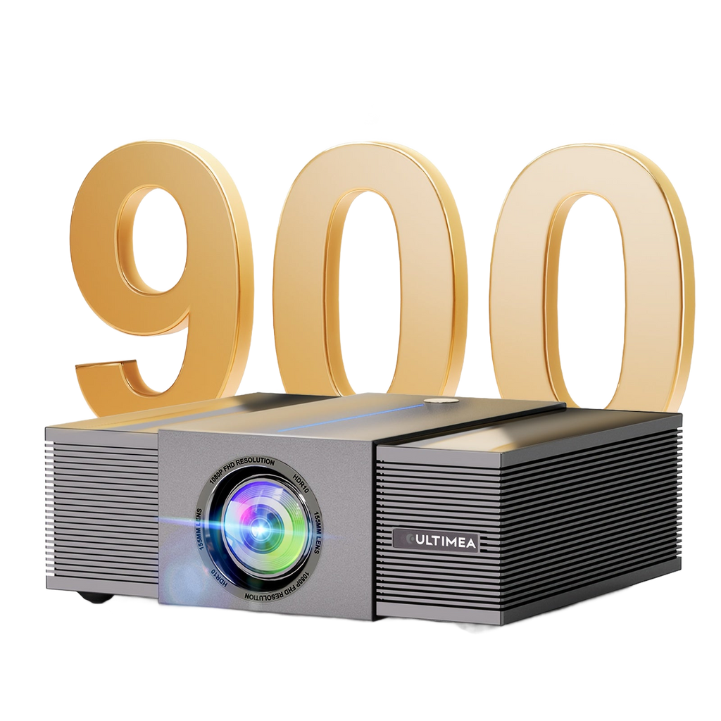 Image from ULTIMEA 4K Decoding Projector, Native 1080P, 700/900 ANSI, Auto Focus & Obstacle Avoidance, 6D Keystone, HDR10, WiFi Wireless, Home Cinema Smart Projector - Copy