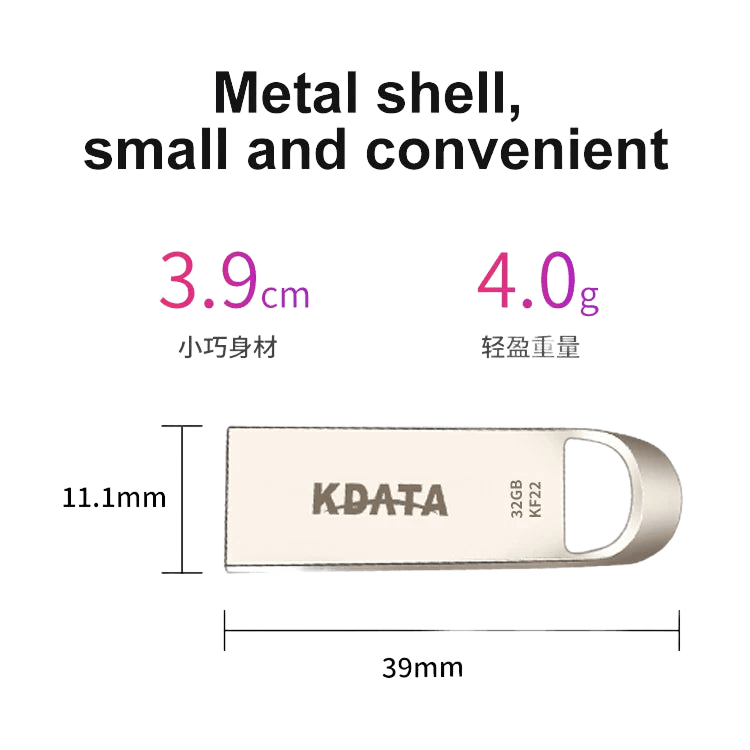 Kdata Pendrive Metal Usb Flash Pen - TKINGS