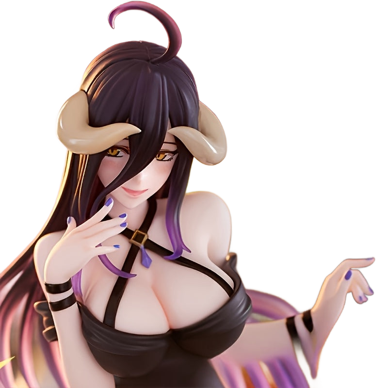 Image from Anime Figure - Dark Purple & Black Long Hair with Expressive Eyes, Dynamic Pose - Collectible with Base - Perfect Christmas Halloween Gift for Anime Fans - Display Decoration or Action - Compatible with Anime Photography Back - Copy