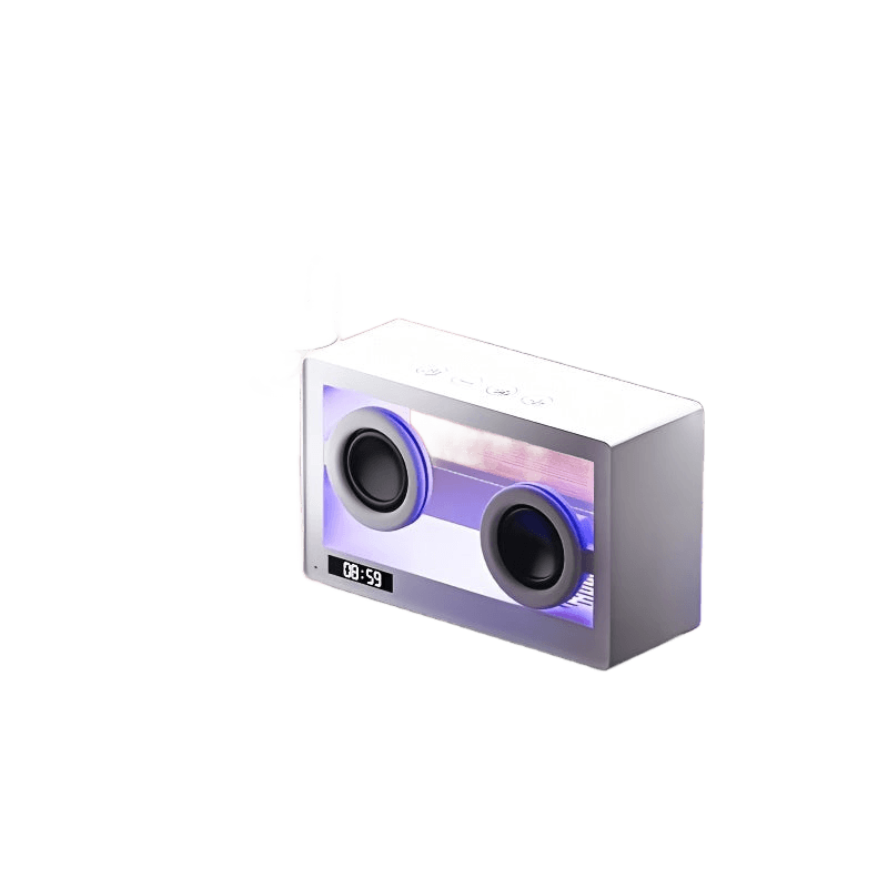 Controlled dual speakers, transparent glass 5.1 Wireless speaker - TKINGS