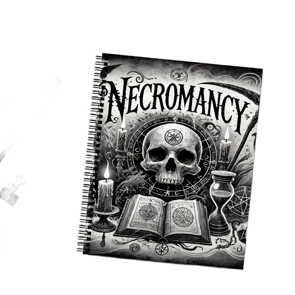 Image from The Book of Necromancy Explores The Mysteries of Shadows And Soul Energy, Featuring Ritual Guides, Spell Records, And Meditation Practices, Providing Comprehensive Guidance for Spiritual Practices, a Perfect Gift for Hallowee - Copy
