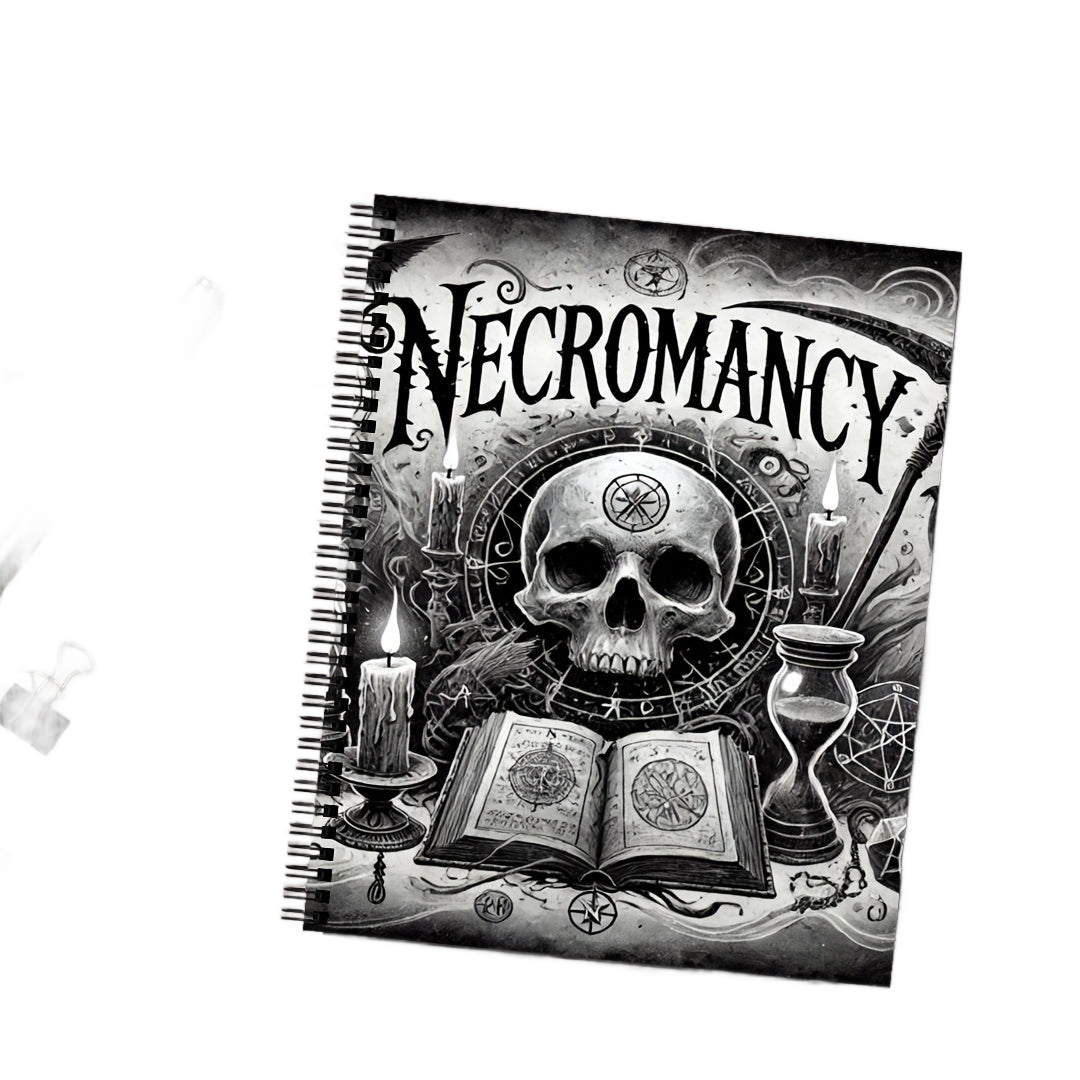 Image from The Book of Necromancy Explores The Mysteries of Shadows And Soul Energy, Featuring Ritual Guides, Spell Records, And Meditation Practices, Providing Comprehensive Guidance for Spiritual Practices, a Perfect Gift for Hallowee - Copy