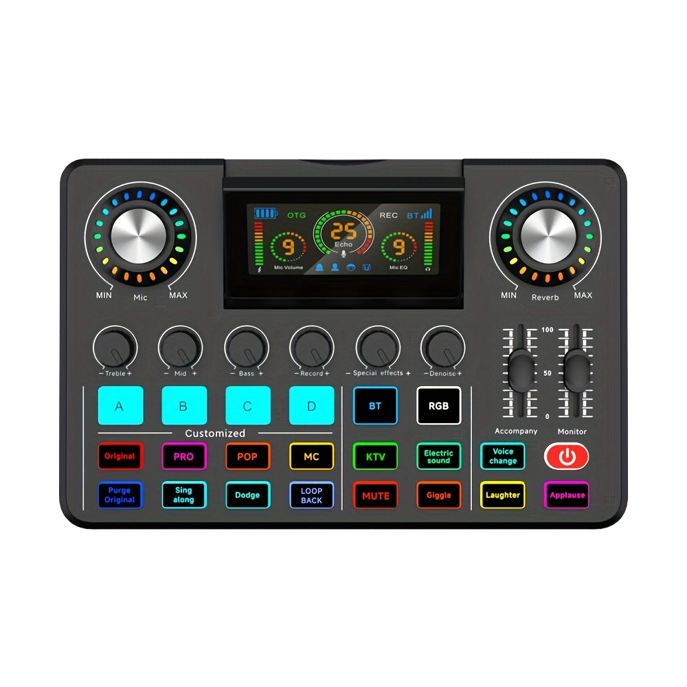 Image from NUOXIANGE F668 Professional Field Recording Studio Music Sound Card 3.5mm Microphone Mixer Sound Card, Suitable for Mobile PC Ramadan Mubarak - Copy