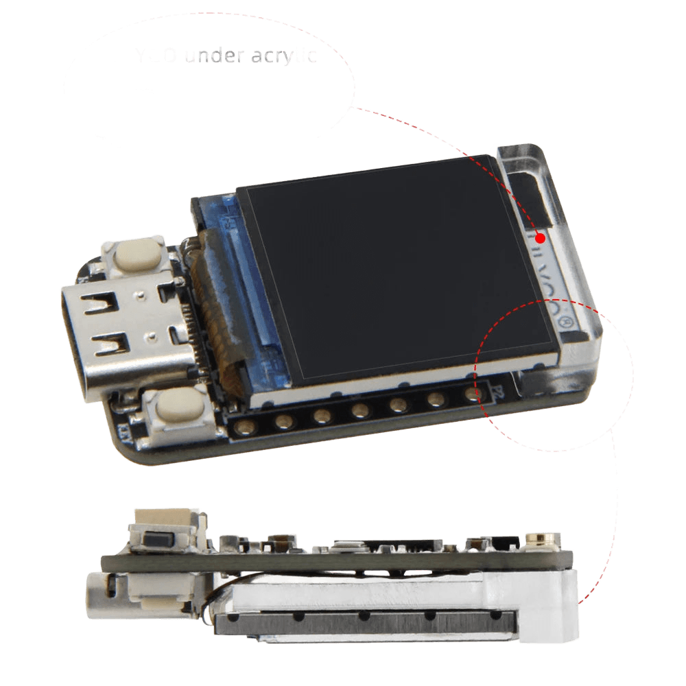 LILYGO® T-QT Pro ESP32-S3 GC9107 0.85 Inch LCD - TKINGS