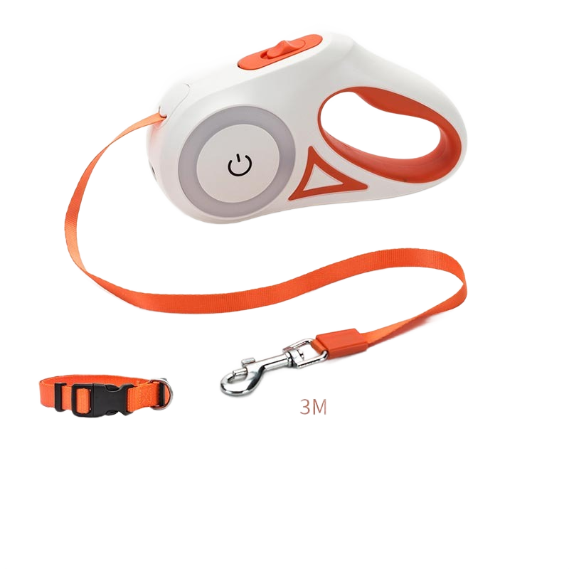 Image from Dog Leash Retractable Leash And Dog Collar Spotlight Automatic Pet Dog Cat Traction Rope For Small Medium Dogs Pet Product - Copy