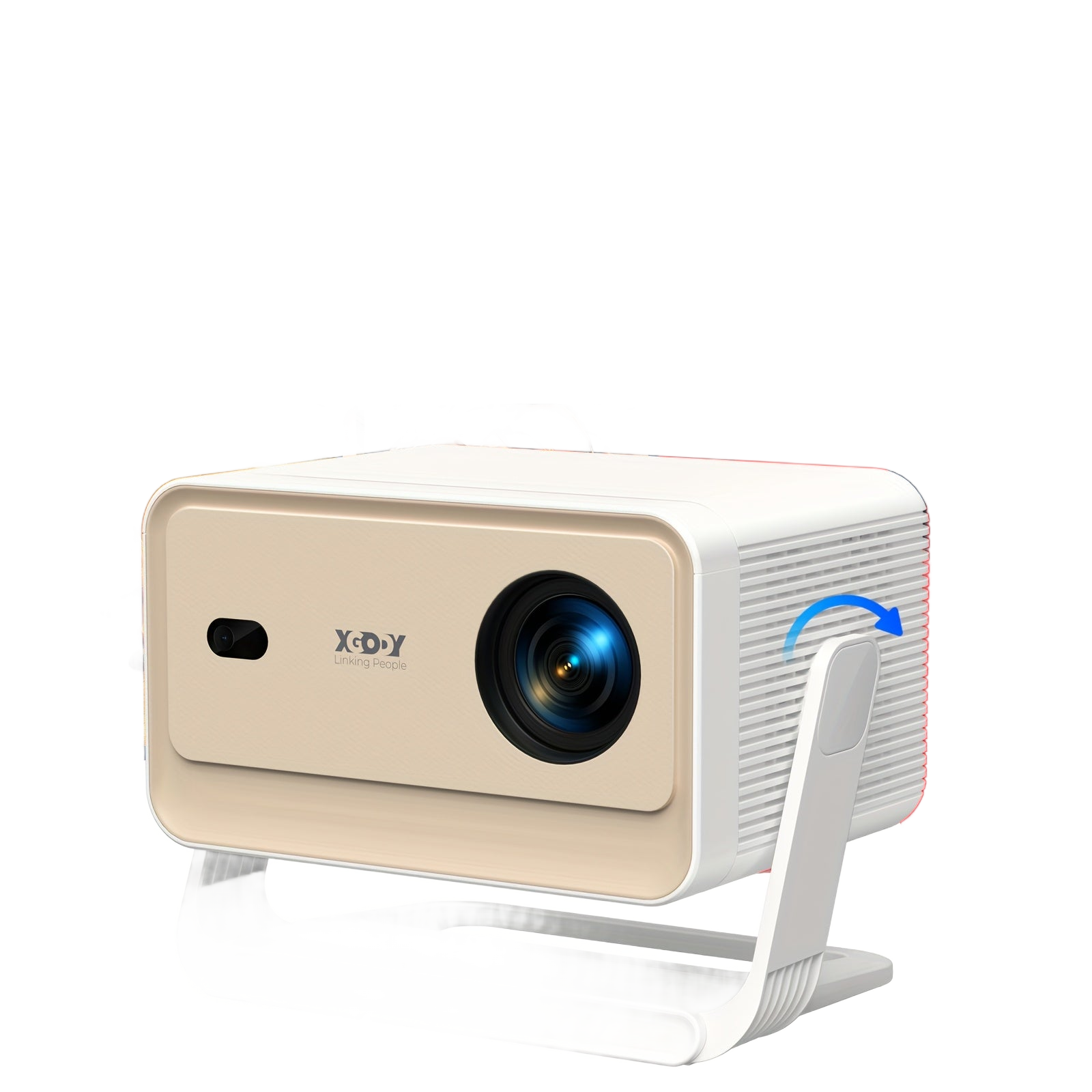 Image from [NETFLIX Official] XGODY Projector Gimbal N6Pro Projector Full HD Native 1080P HD 1920*1080 WhaleOS 700ANSI With Auto Keystone Correction WiFi6 Voice Assistant Mini Projector Built-in Speaker Voice Control - Copy