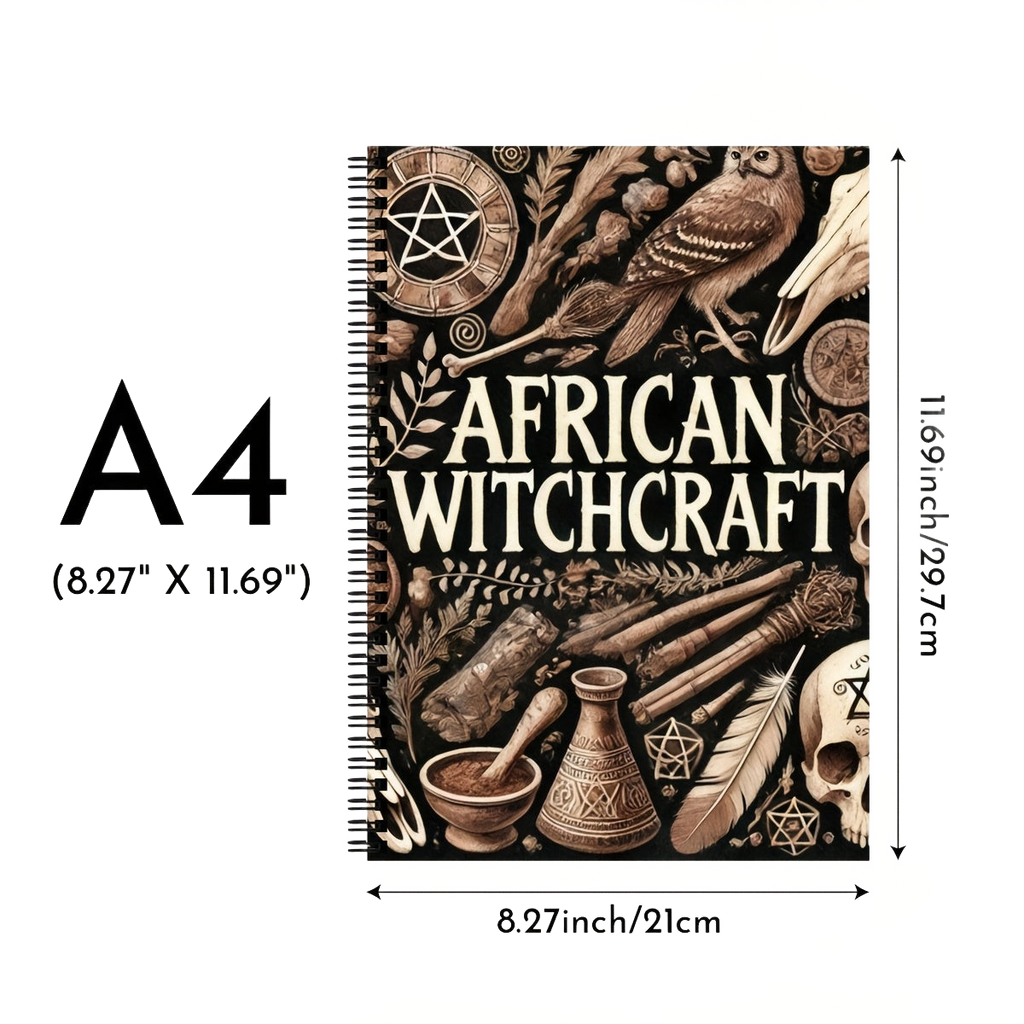 Image from African Witchcraft Magic Book: Mystical Rituals & Ancient Symbols with Traditional Herbalism, Candle Magic, and Rune Crafting Guide for Spiritual Practices, Witchy Crafts, and Magic Collection, African Witchcraft, Vintage Sty - Copy